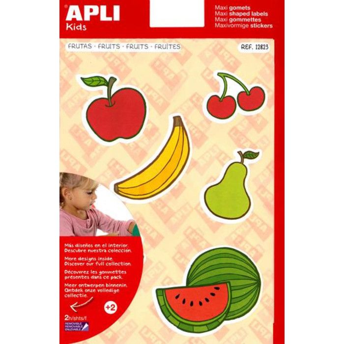Gommettes repositionnables MAXI  Fruits  22 p…  Achat / Vente