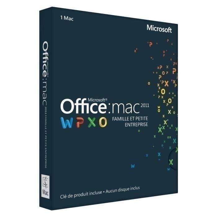 Office Mac Famille et Petite Entreprise 2011 La suite Office pour