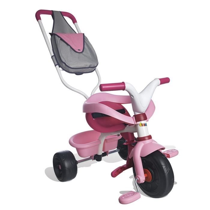 Smoby Baby Balade Plus Rose – Tricycle évolutif avec pare-soleil et canne parentale – Excellent état - Équipement bébé Smoby Baby Balade Plus Rose – Tricycle évolutif avec pare-soleil et canne parentale – Excellent état - Équipement bébé