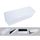 Pouf coffre de rangement pliable blanc 110x38x38cm