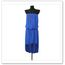 ROBE Robe Asymétrique Sensuelle en Mousseline Bleue