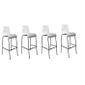  Lot de 4 tabourets de bar FOREST Bois Blanc