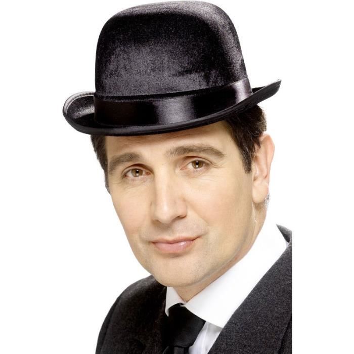 Chapeau melon noir anglais Taille Unique Achat / Vente chapeau
