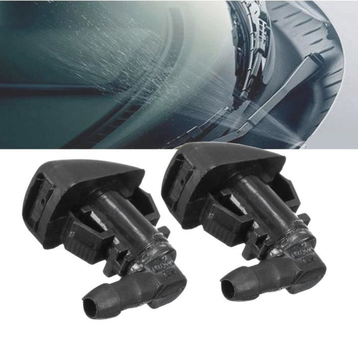 2x Gicleur Laveglace Jets Voiture Buses Tuyau Pr 0811 Ford Focus
