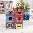 FIGURINE Ensemble en Bois Les Héros Pompiers et Police