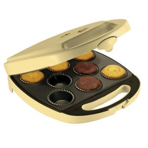 BESTRON DKP2828 Appareil ? cupcakes - Jusqu'? 8 en m?me temps - Jaune Pastel