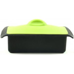 YOKO DESIGN Plat pour terrine de 1 kg + couvercle noir et vert