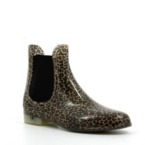 bottines femme leopard
