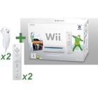 WII Wii BLANCHE+ JUST DANCE 2+ 2 NUNCHUCKS+ 2 MANETTES