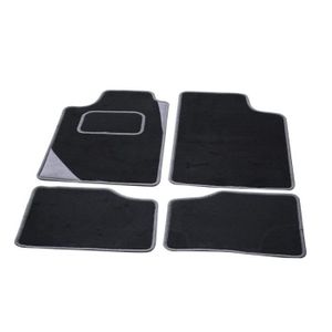 TEXTILE AUTO CONFORT Lot de 4 tapis tuning point noir gris