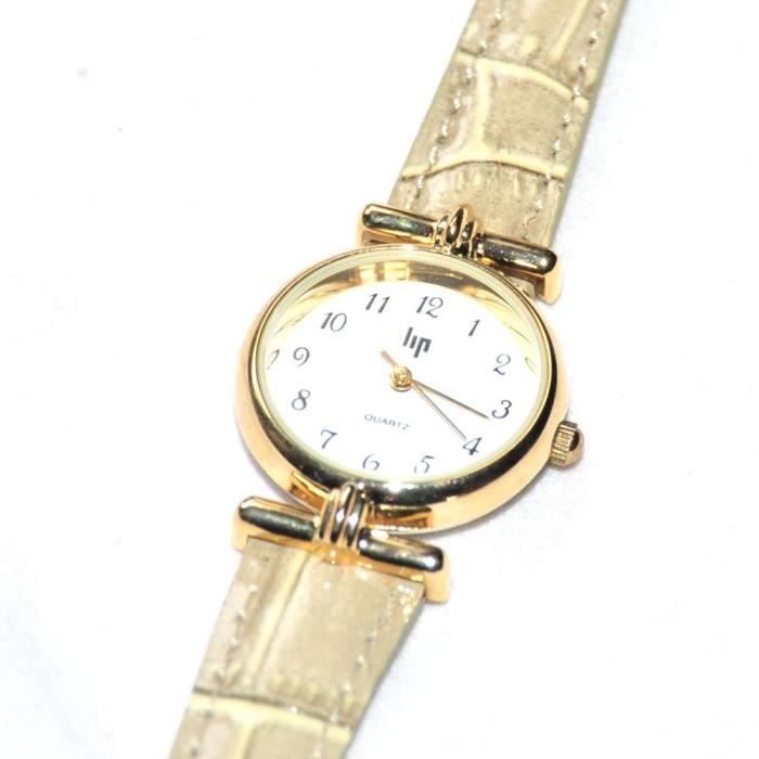 Bijou Montre femme de la marque LIP Classics couleur or ...