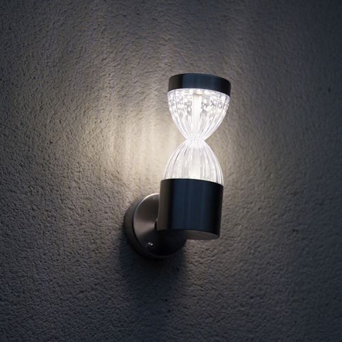 Applique murale LED inox SABLIER