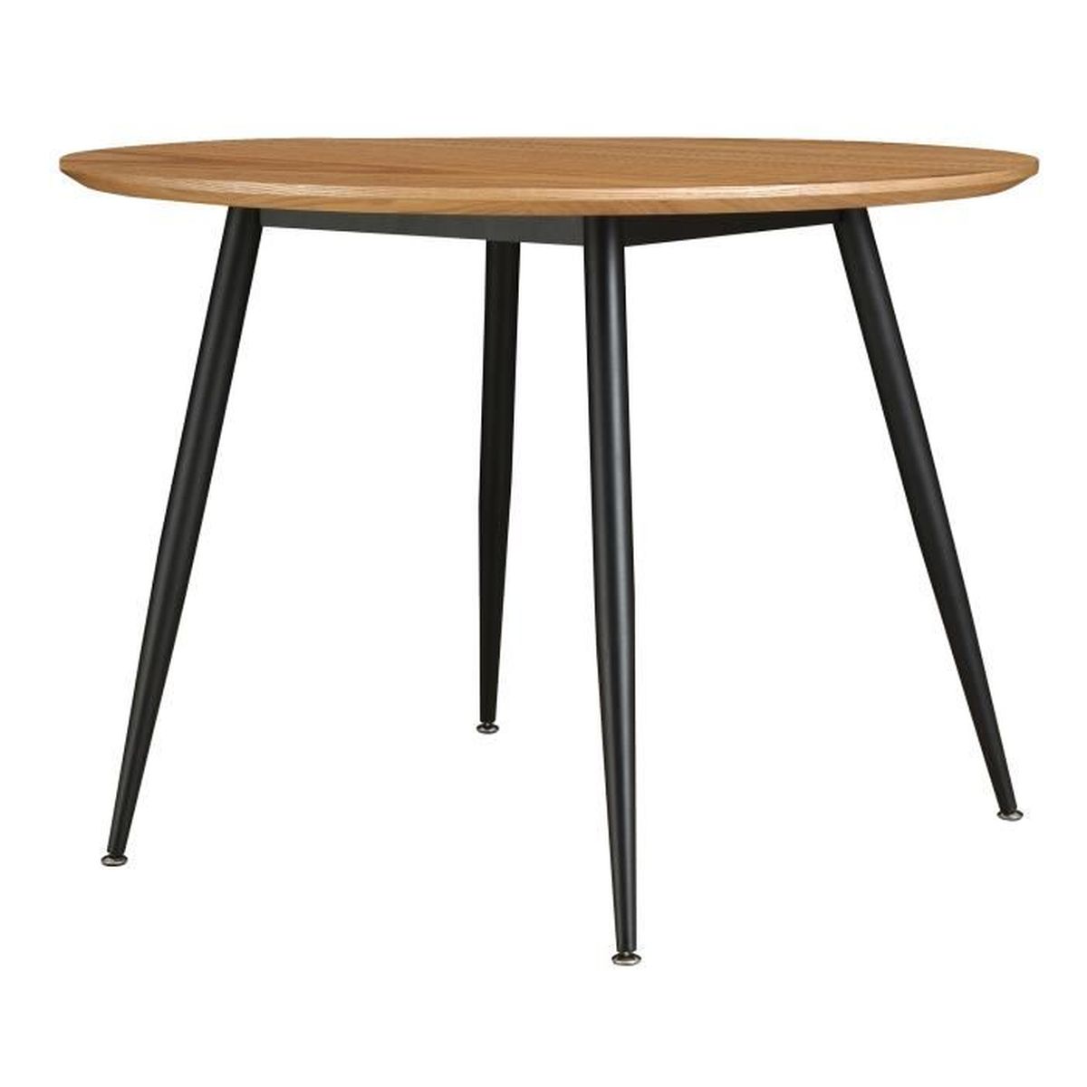 Table ronde Oulu 100 cm bois clair Achat / Vente table a manger seule