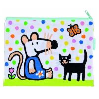 Pochette toile cirée : Mimi dans son jardin Pochette toile cirée : Mimi dans son jardin
