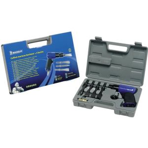 MICHELIN Coffret Brico Marteau Burineur pneumatique + 4 Burins