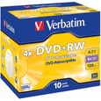CD - DVD VIERGE Verbatim DVD+RW 4x (10)