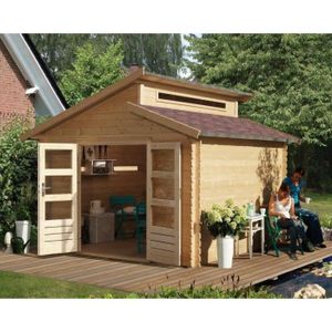VARMLAND 1 Abri 9,24m? en pin du nord - 327x327cm