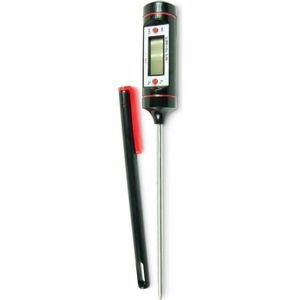 YOKO DESIGN Thermom?tre digital pour sucre et confitures noir et rouge