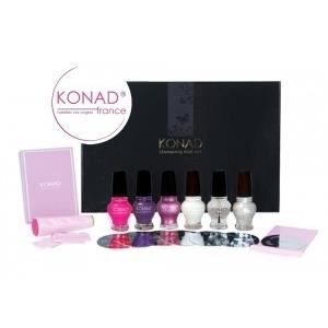 NAIL ART 5 Vernis 7 Plaques Tampon Racloir Achat / Vente coffret