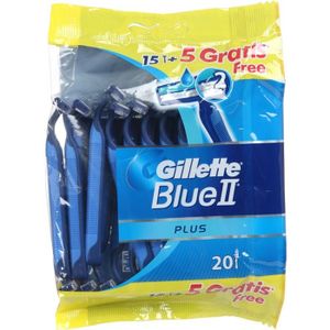 RASOIR MÉCANIQUE GILLETTE lot de 15+5OFFERTS rasoirs jet. BlueII RASOIR MÉCANIQUE GILLETTE lot de 15+5OFFERTS rasoirs jet. BlueII