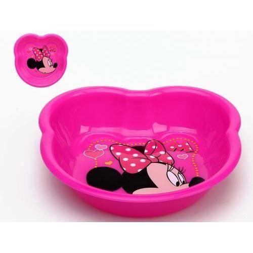 Disney Assiette creuse en mélamine ronde Minnie + pois rouge D.14.5cm Minnie