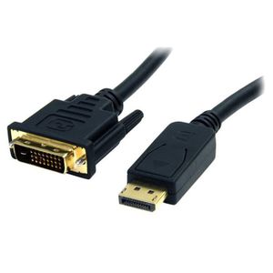 STARTECH Câble adapteur DisplayPort vers DVI de 1,8 m - Convertisseur DP vers DVI-D - M/M - 1920x1200 / 1080p - Noir
