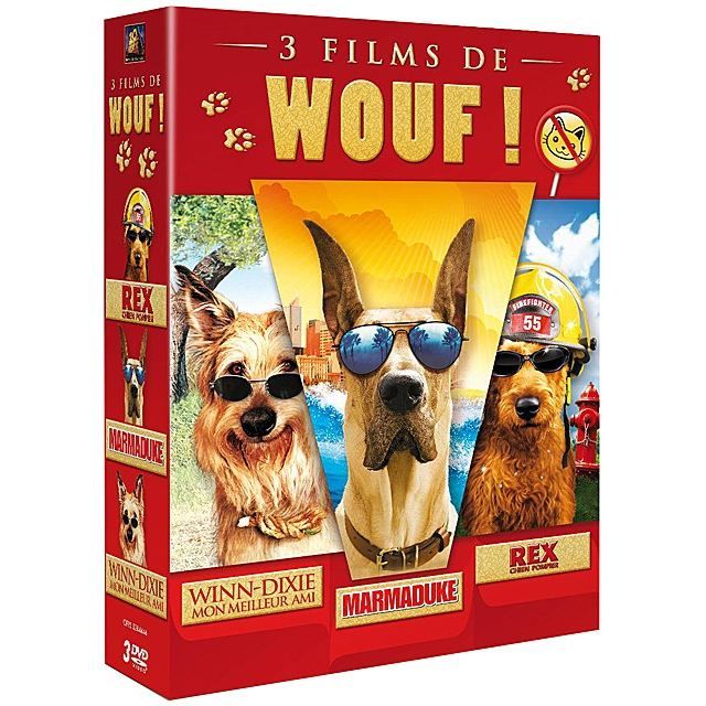 DVD 3 films de Wouf ! Marmaduke ; WinnDixie en dvd film pas cher Dey Tom Wang Wayne