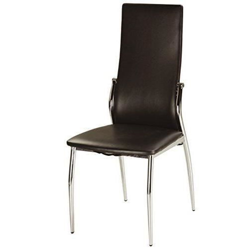 Studio decor sandy lot de 4 chaises de salle manger tapizadas en ... Noir décor manger à salle