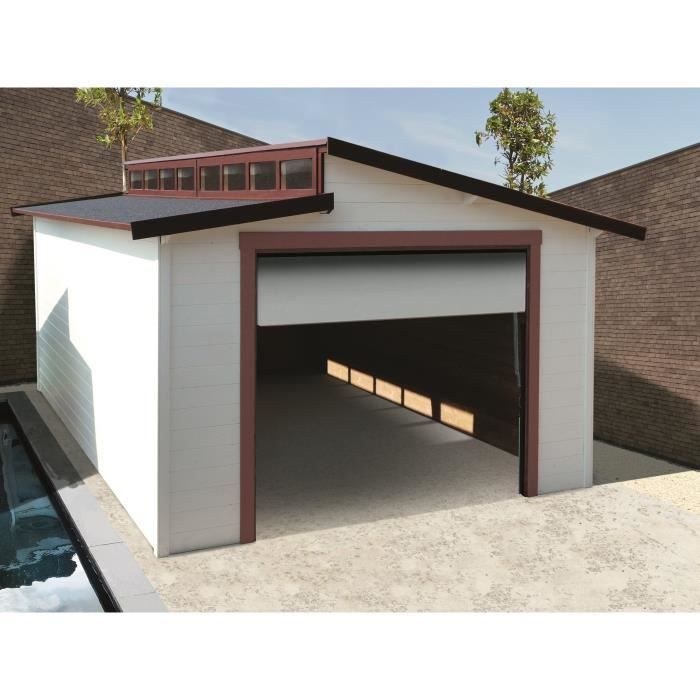 Garage 399x605,6 cm 20m² utiles porte sectionnelle ...