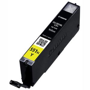 CANON Cartouche d'encre CLI-551XL Y BL - Jaune - 695 pages