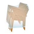COUSSIN DE CHAISE - GALETTE Housse de protection convient pour 4 chaises empli