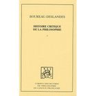 SCIENCES HUMAINES Histoire critique de la philosophie