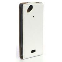 ACCESSOIRES TELEPHONIE Housse Xperia ARC S cuir blanc clapet