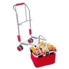IMITATION PROFESSION-ACTIVITE DE GRANDS Chariot de courses pour enfant avec panier garni