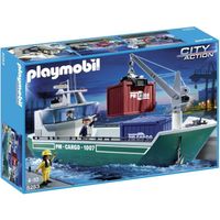 FIGURINE Playmobil - 5253 - Cargo Avec Grue De Chargement
