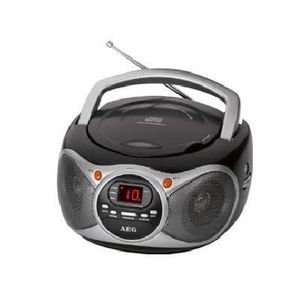 AEG SR 4351BK Radio CD MP3 Cassette - Aux-In