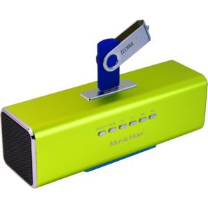 MUSICMAN MA SOUNDSTATION Enceinte portable avec grille de protection Verte
