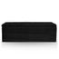 BANC Banquette + Poufs Triange XL Tissus Noir