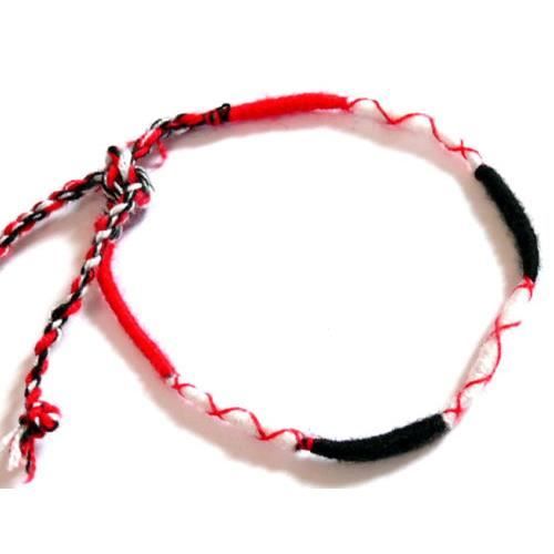 AMITIÉ rouge noir blanc Achat / Vente bracelet gourmette BRACELET