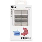 HOUSSE -COQUE - FACADE PACK 6 BOITES RANGEMENT NOIR TRANSP JEUX 3DS