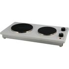 TABLE ELECTRIQUE  Table de cuisson 2 feux 2500 watts émail blanc