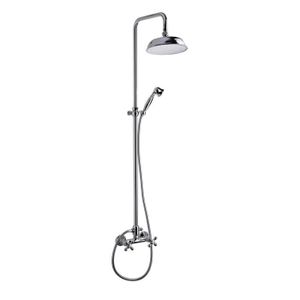 SARODIS Colonne de douche Sterling avec mélangeur et Pommeau de douche ?20 cm