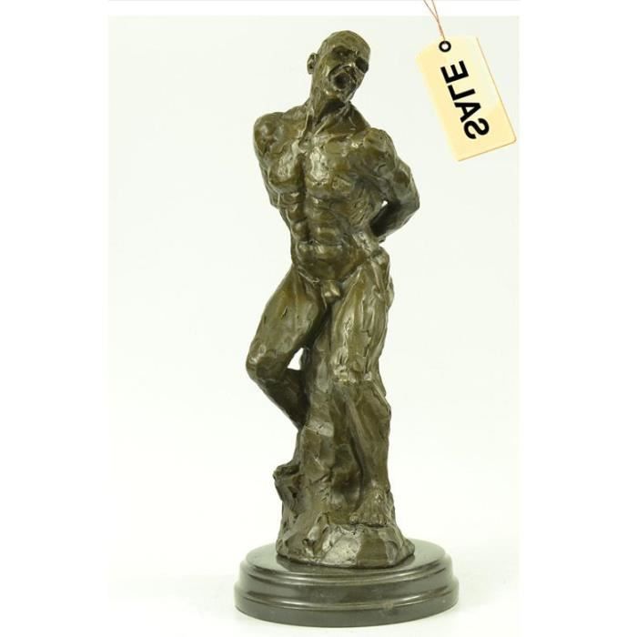 Collection Bronze Sculpture Statue Nu Homme Pro Achat Vente Statue Statuette Cdiscount