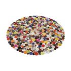 TAPIS - DESSOUS DE TAPIS Tapis rond design en cuir multicolor 150x150