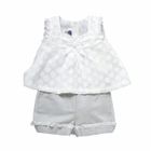 ENSEMBLE DE VETEMENTS CHICCO Ensemble Débardeur Pantacourt Blanc cassé