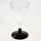  6 verres à pied - Noir