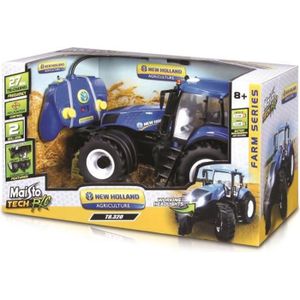 MAISTO TECH Véhicule radiocommandé Tracteur New Holland - Échelle 1/6?me - Piles non incluses