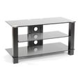 MEUBLES TV ERARD 35261 Cub 900 meuble 3 plateaux 900 - Noir