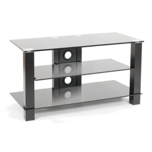 MEUBLES TV ERARD 35261 Cub 900 meuble 3 plateaux 900 - Noir