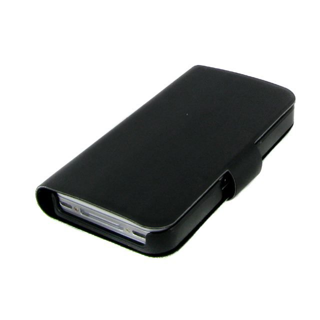 Etui Rabattable Ultra Slim Noir Pour Apple iPhone 4 Etui Rabattable Ultra Slim Noir Pour Apple iPhone 4